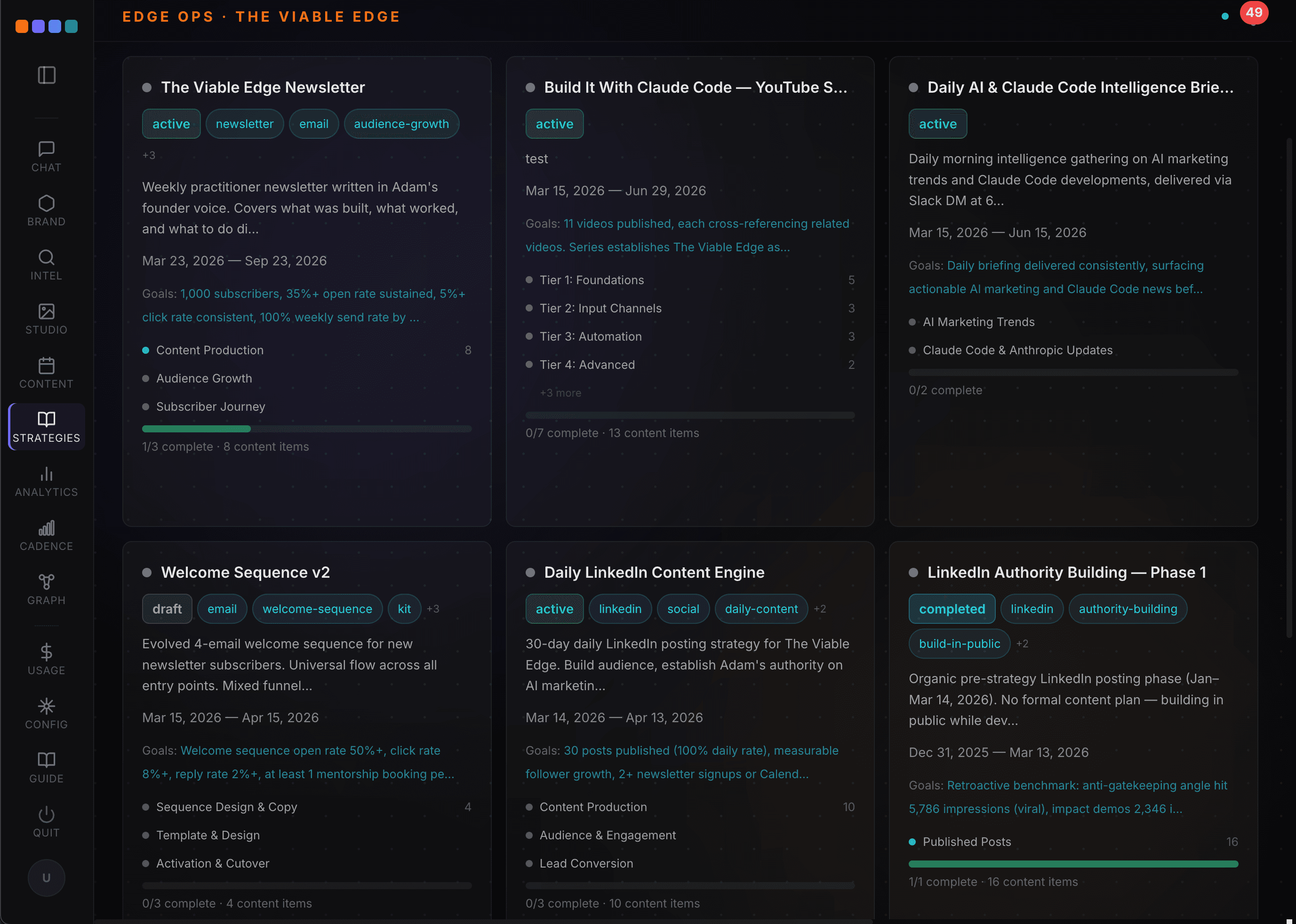 Strategic Intelligence — The Agent